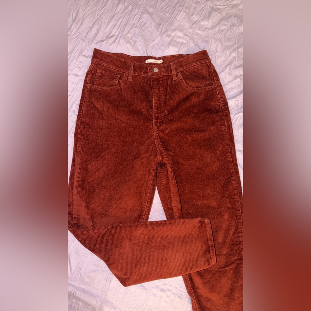 Levi's Brick Orange Corduroy Jeans